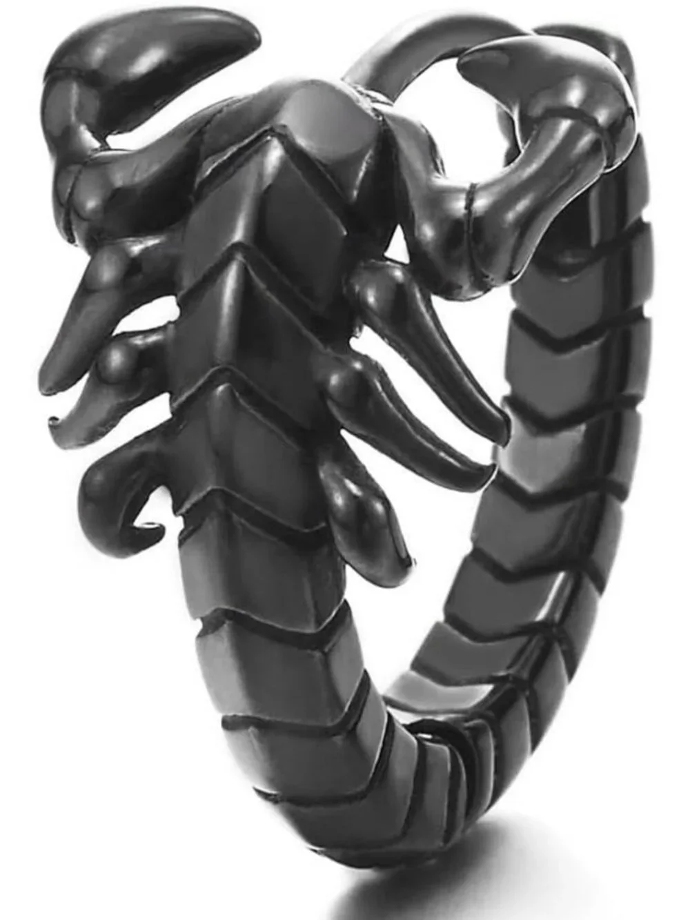 Gothic Stainless Steel Scorpion Huggie Hoop Earrings for Men - Punk Biker